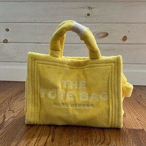 NEW Marc Jacob’s The Medium Tote Bag in Yellow Terry